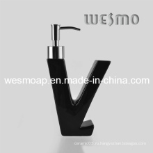Диспенсер для мыла с черным фарфором V-Shape (WBC0466B)